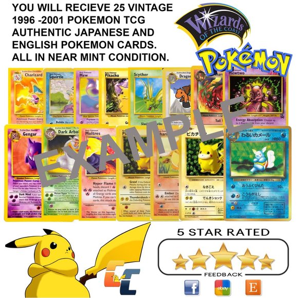 WOTC 1999 RANDOM Vintage Only! 1st Edition, Uncommons, Rare Pokemon Card lot - Picture 1 of 6